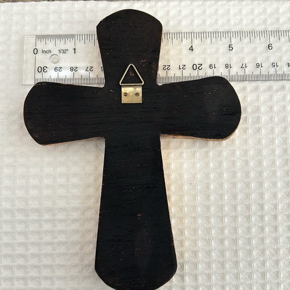 Golden/green decorative cross - Picture 3 of 5